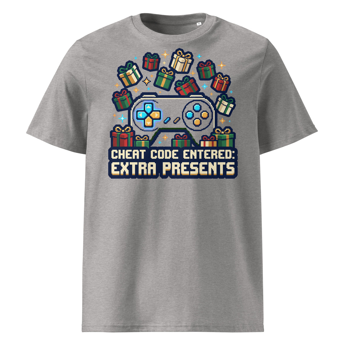 Cheat Code: Extra Presents Christmas T-Shirt - Ricki Robin