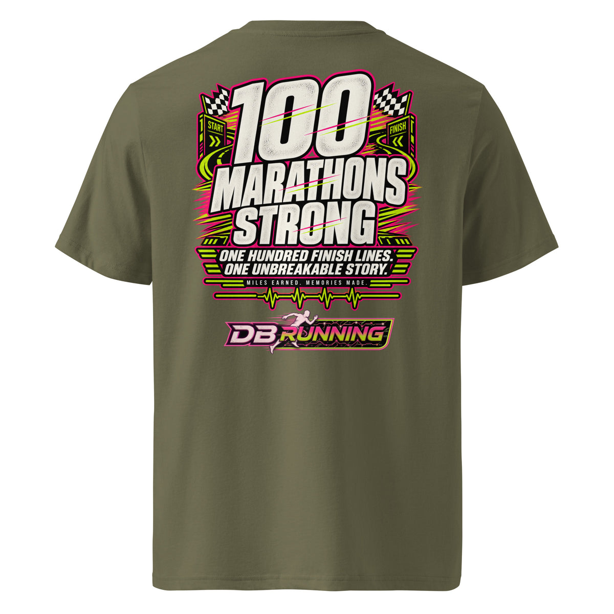 100 Marathons Strong - T-Shirt - DB Running