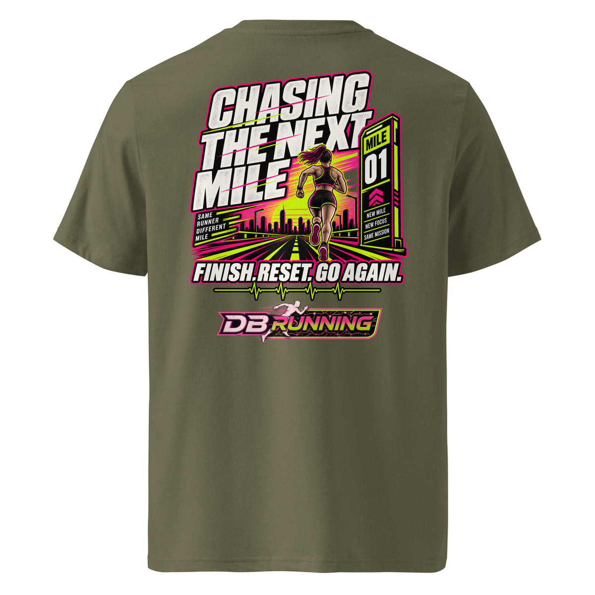 Chasing the Next Mile Female - T-Shirt - DB Running