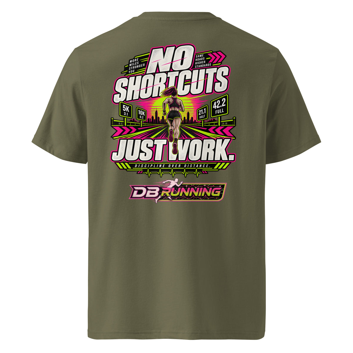 No Shortcuts Female - T-Shirt - DB Running