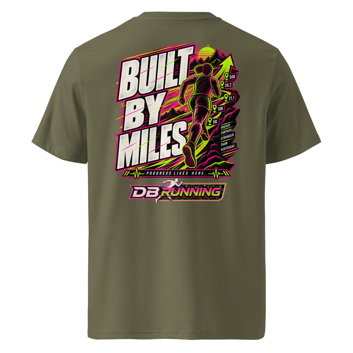 Built by Miles Female - T-Shirt - DB Running