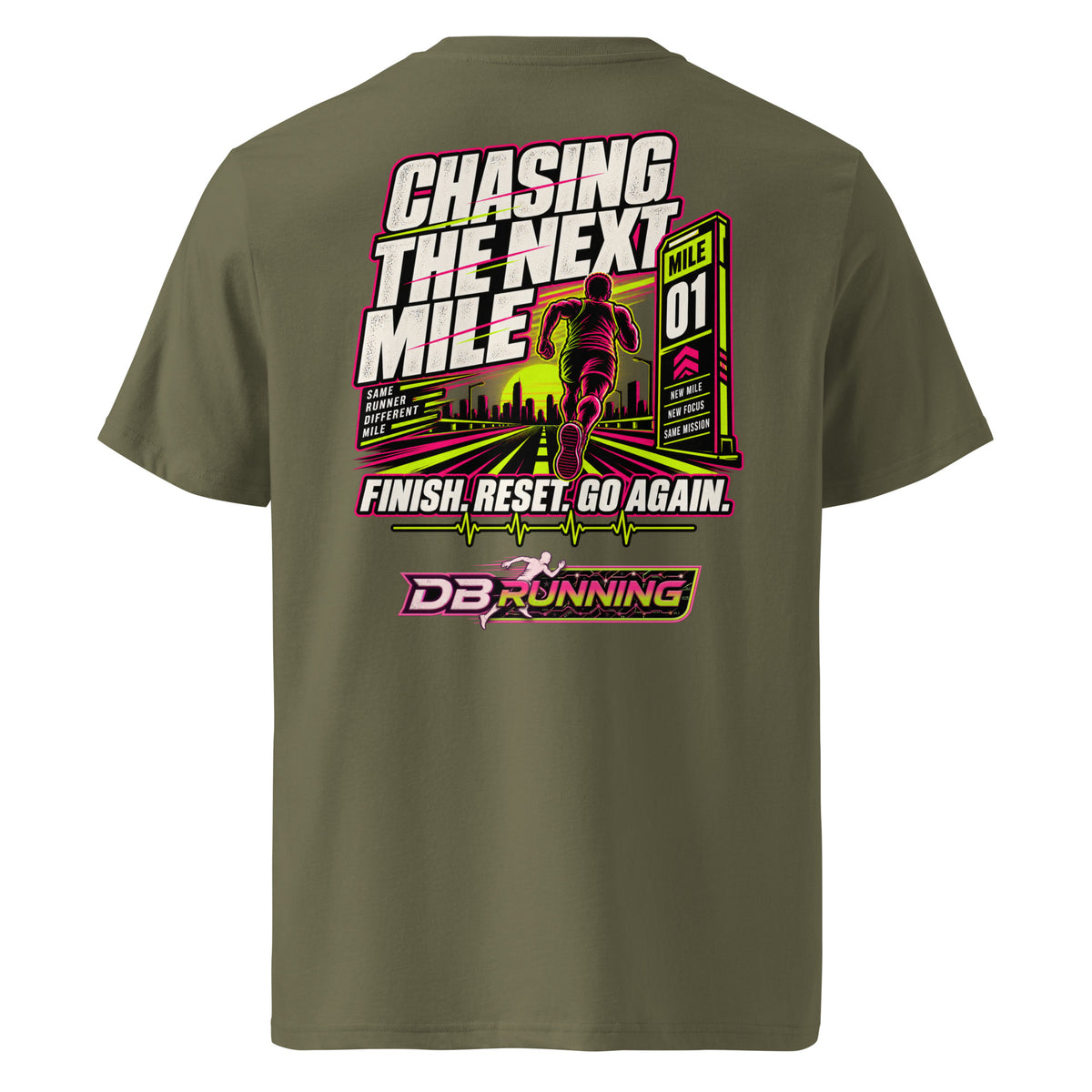 Chasing the Next Mile Male - T-Shirt - DB Running