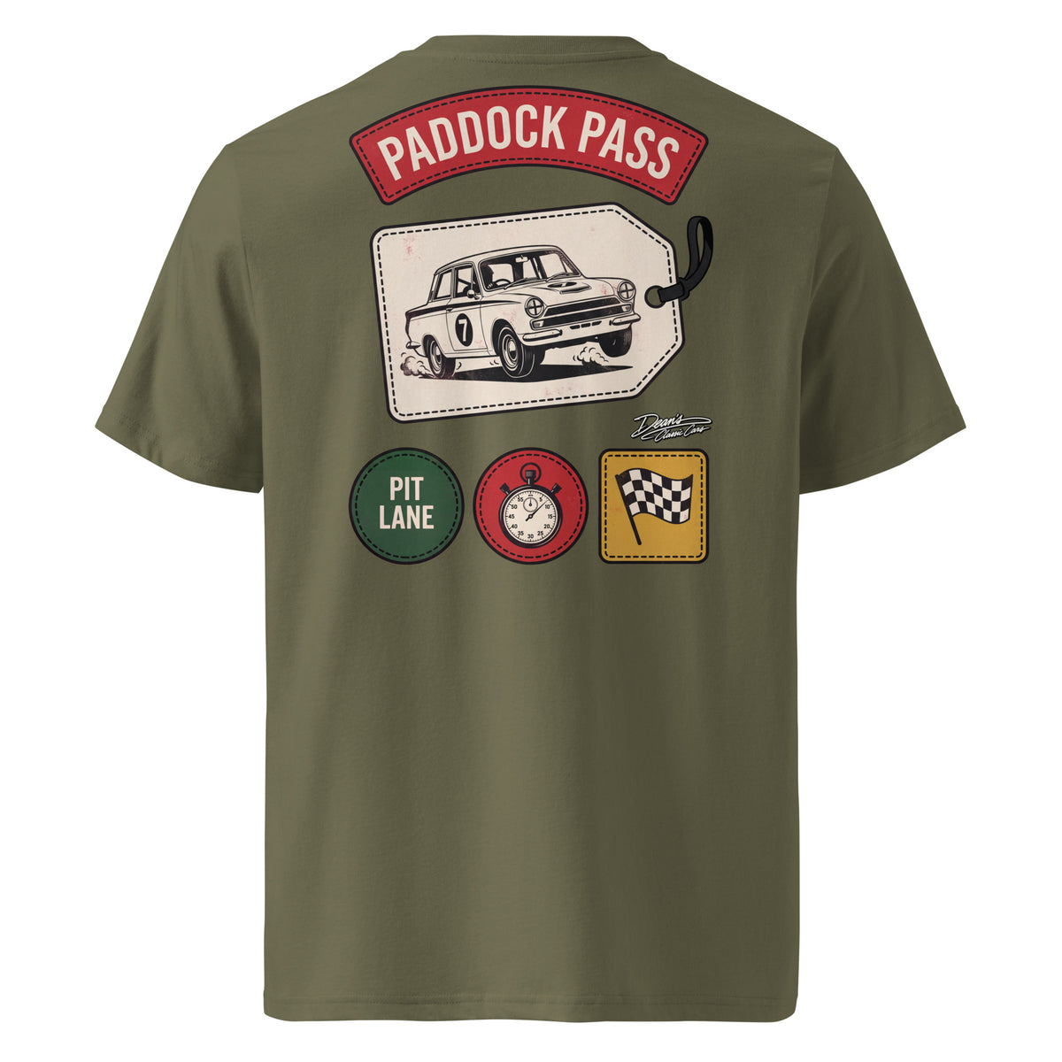 Cortina Paddock Pass Seven T-Shirt - Dean's Classic Cars