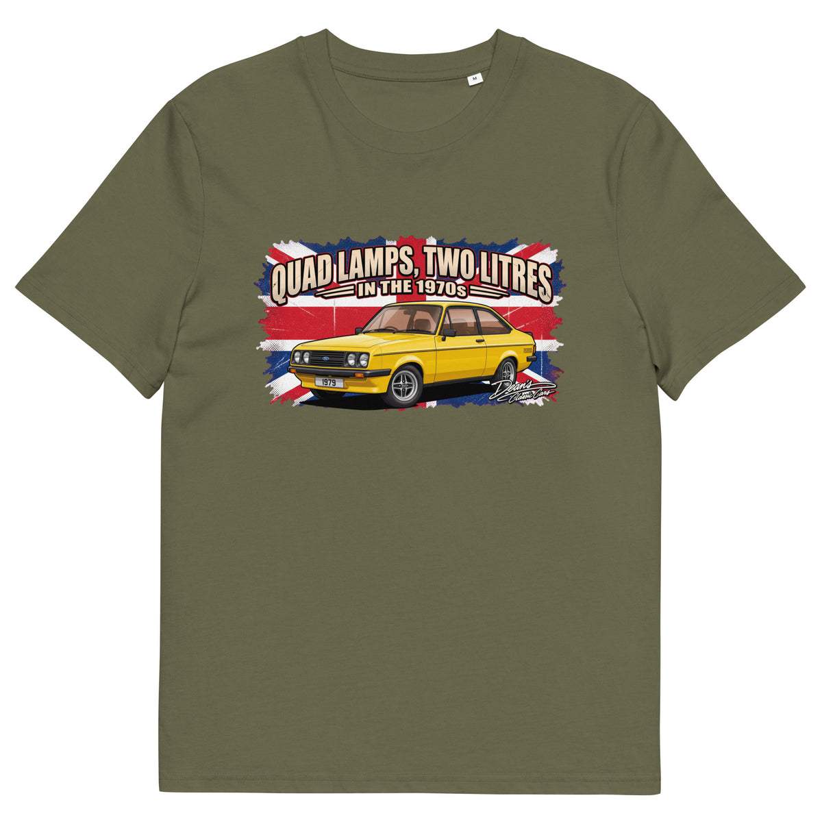 Escort RS2000 Signal Yellow T-Shirt - Dean's Classic Cars