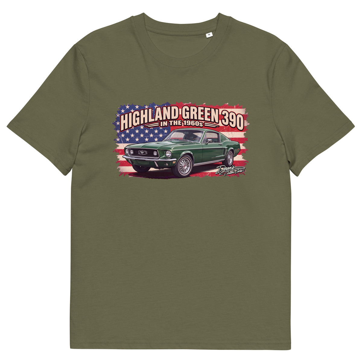 Mustang GT Highland Green T-Shirt - Dean's Classic Cars