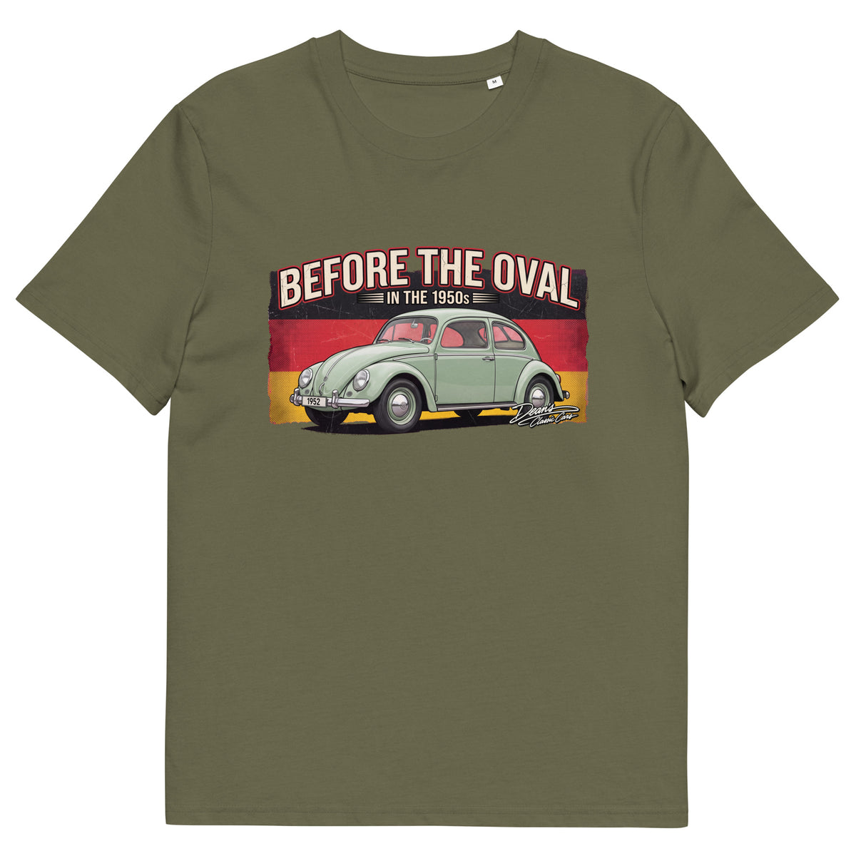 Beetle Split Pastel Green T-Shirt - Dean's Classic Cars