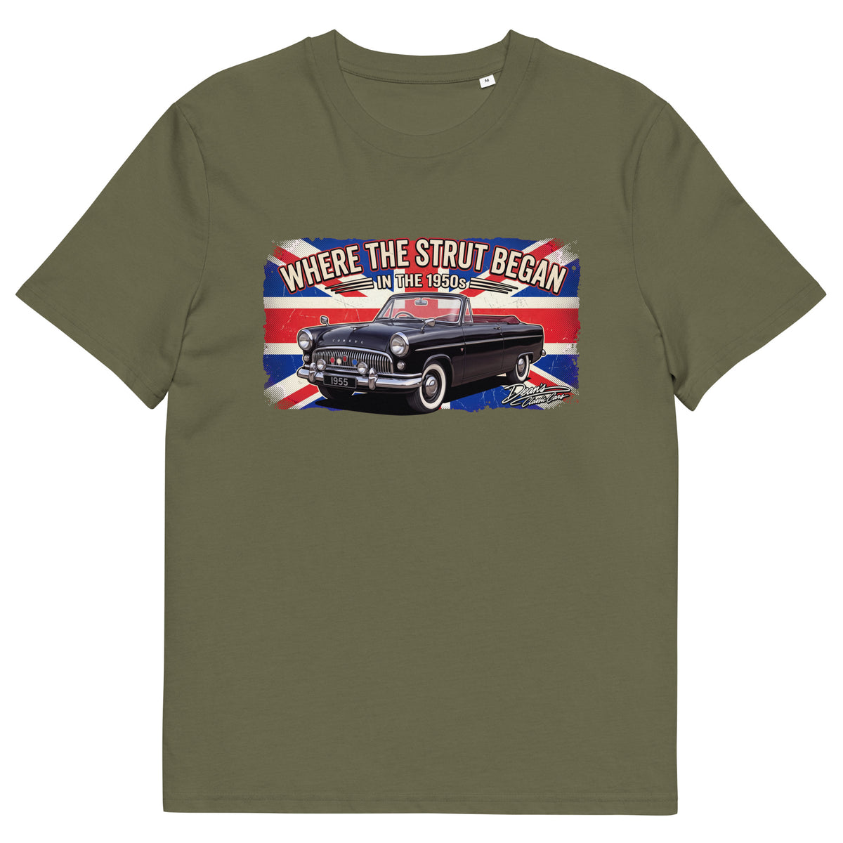 Consul Convertible Strut Pioneer T-Shirt - Dean's Classic Cars