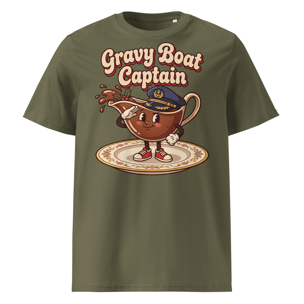 Gravy Boat Captain Christmas T-Shirt - Ricki Robin