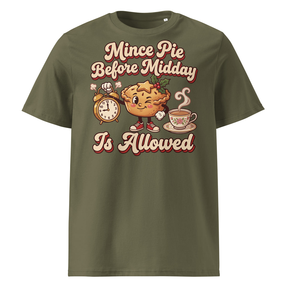 Mince Pie Before Midday Is Allowed Christmas T-Shirt - Ricki Robin