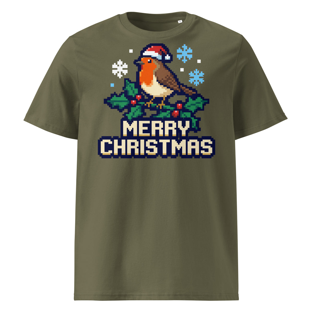 8-Bit Robin Christmas T-Shirt - Ricki Robin