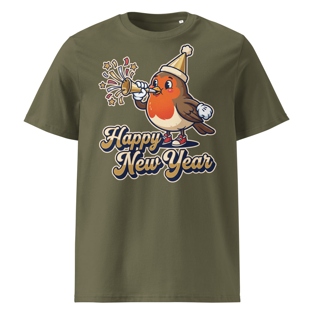 Happy New Year Robin T-Shirt - Ricki Robin