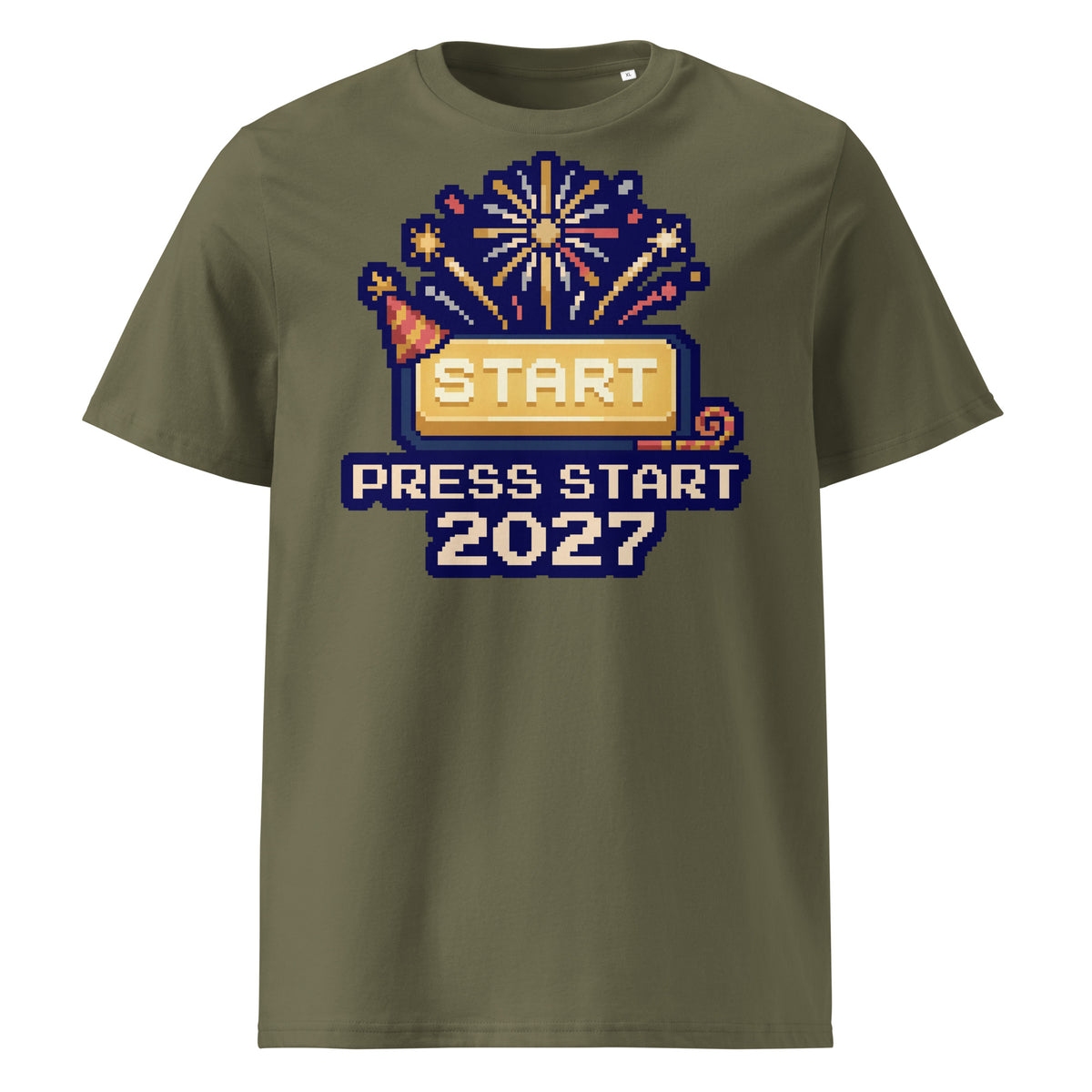Press Start 2027 New Year T-Shirt - Ricki Robin