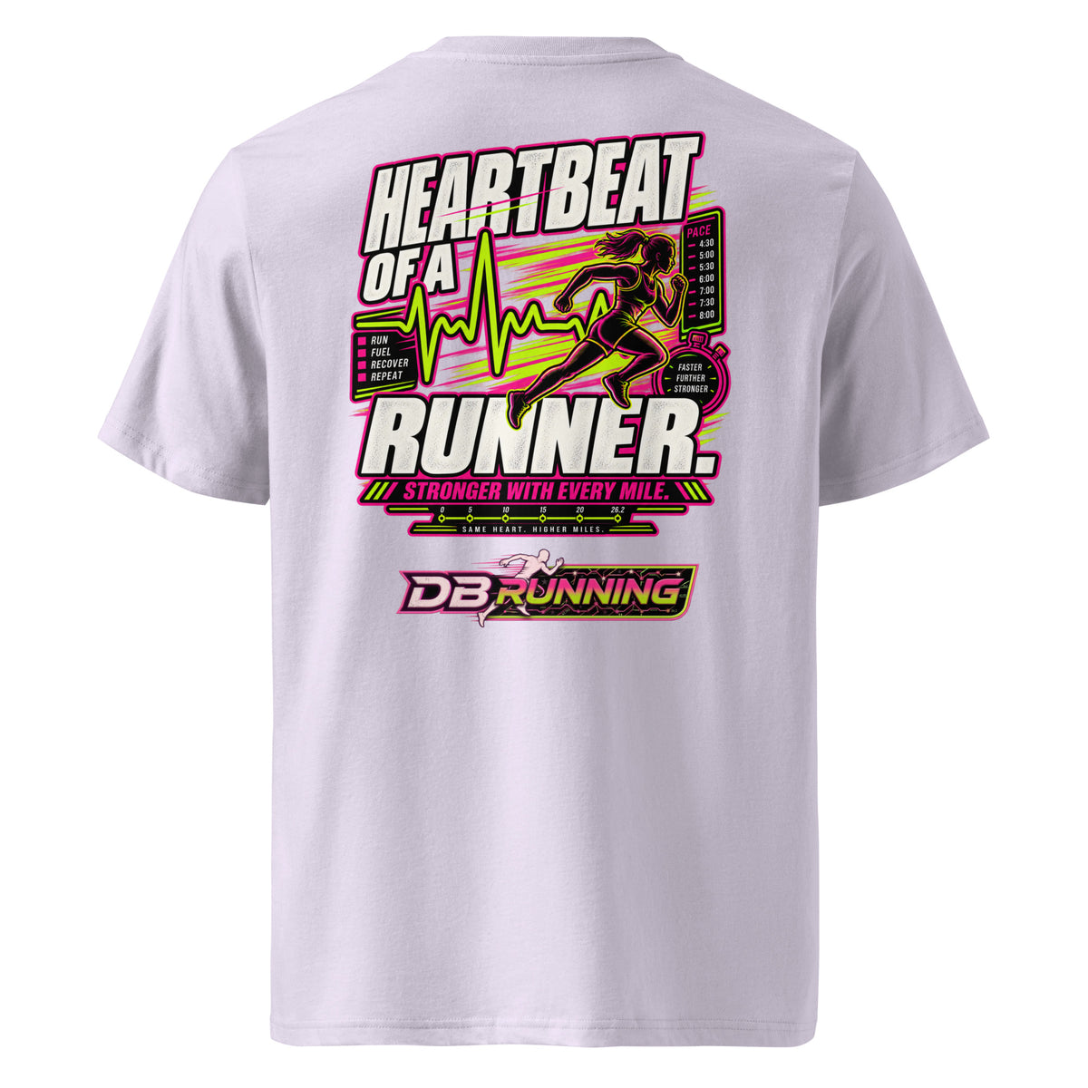 Heartbeat of a Runner Female - T-Shirt - DB Running