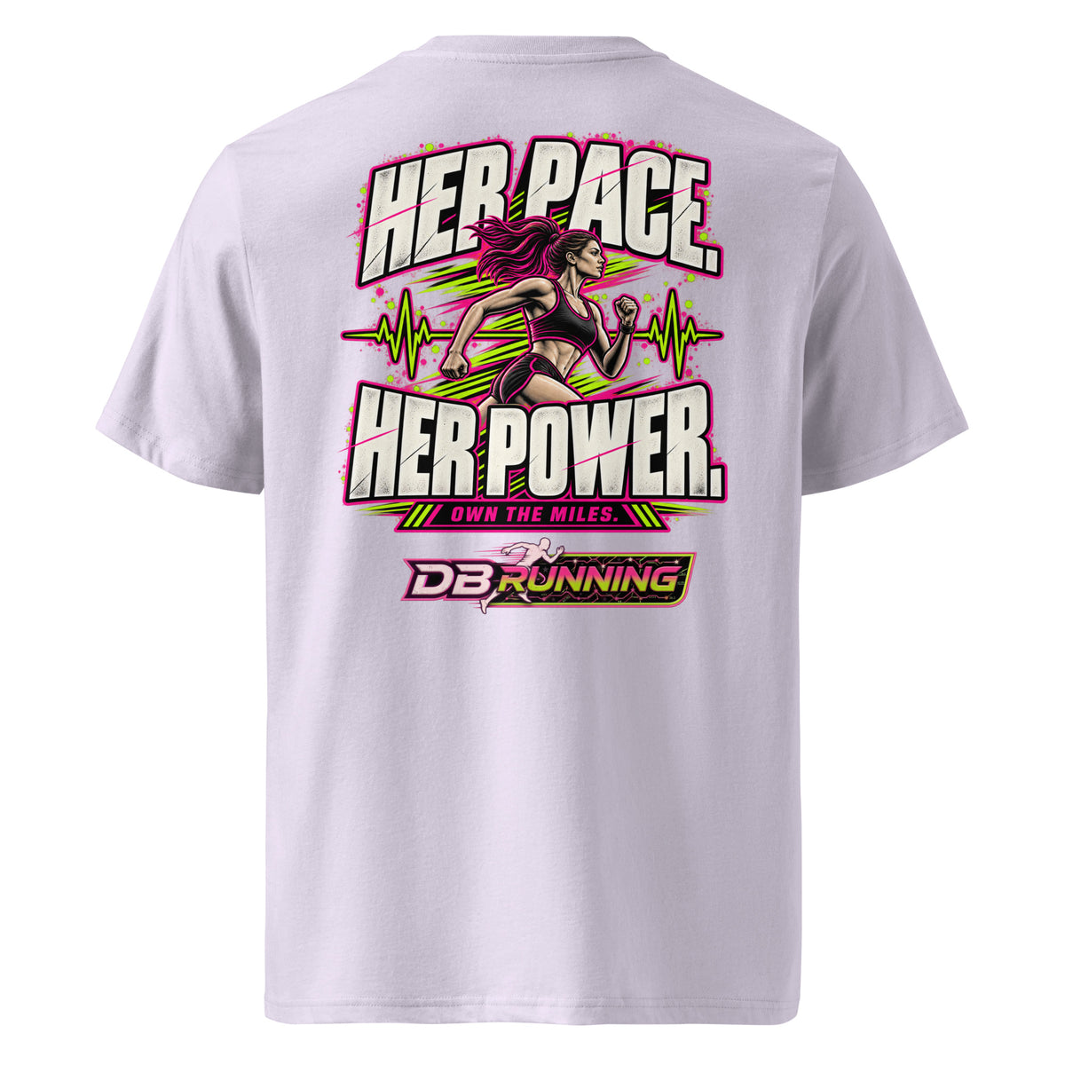 Her Pace. Her Power. - T-Shirt - DB Running