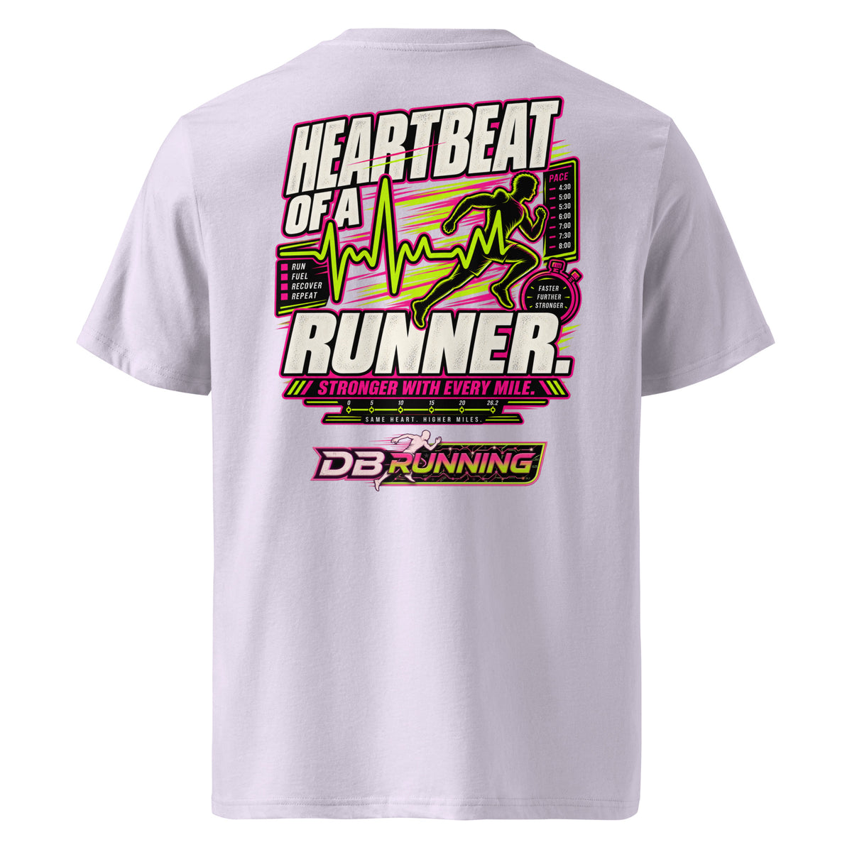 Heartbeat of a Runner Male - T-Shirt - DB Running