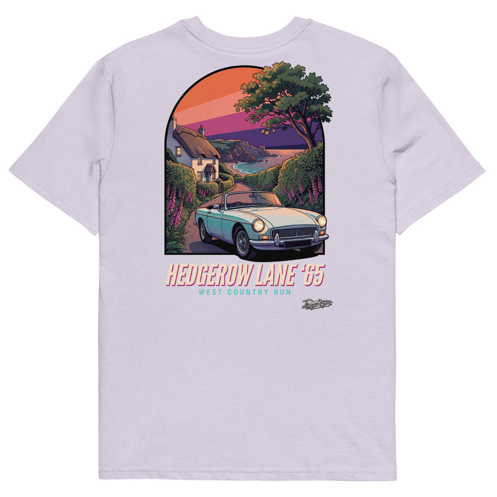 MGB Roadster Hedgerow Lane T-Shirt - Dean's Classic Cars