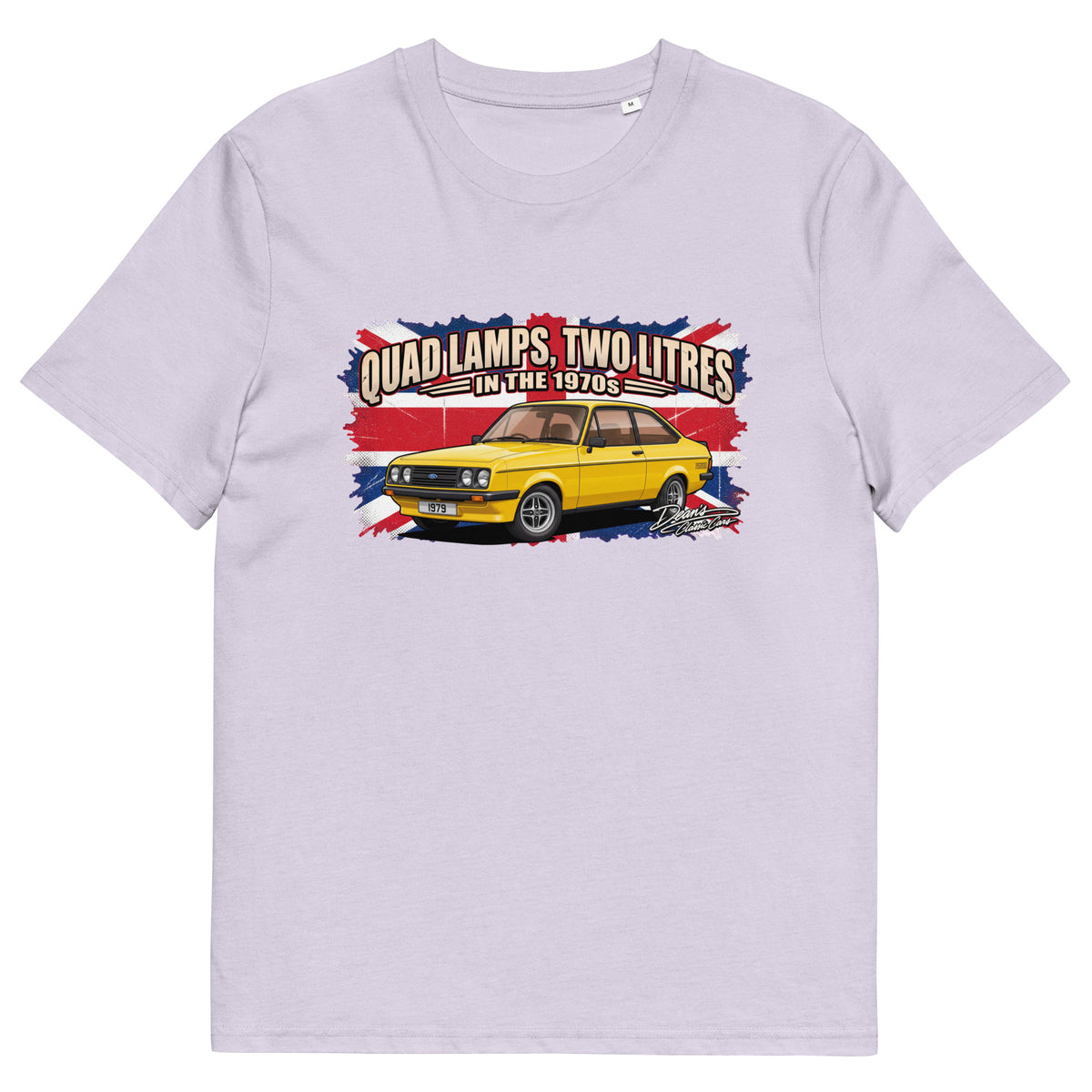 Escort RS2000 Signal Yellow T-Shirt - Dean's Classic Cars