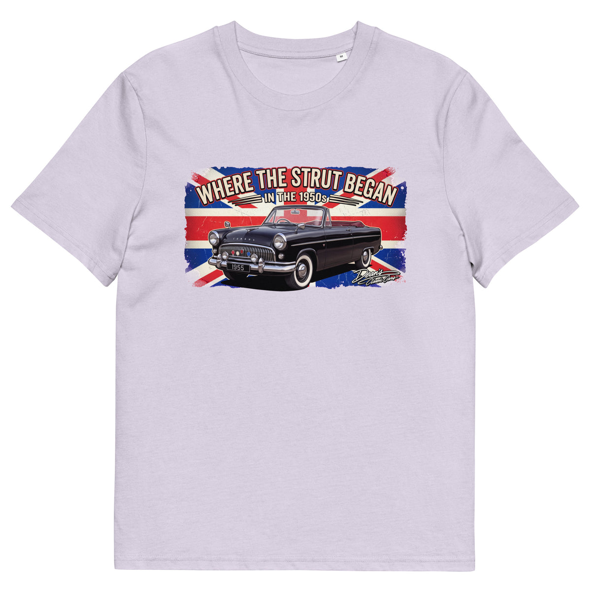 Consul Convertible Strut Pioneer T-Shirt - Dean's Classic Cars