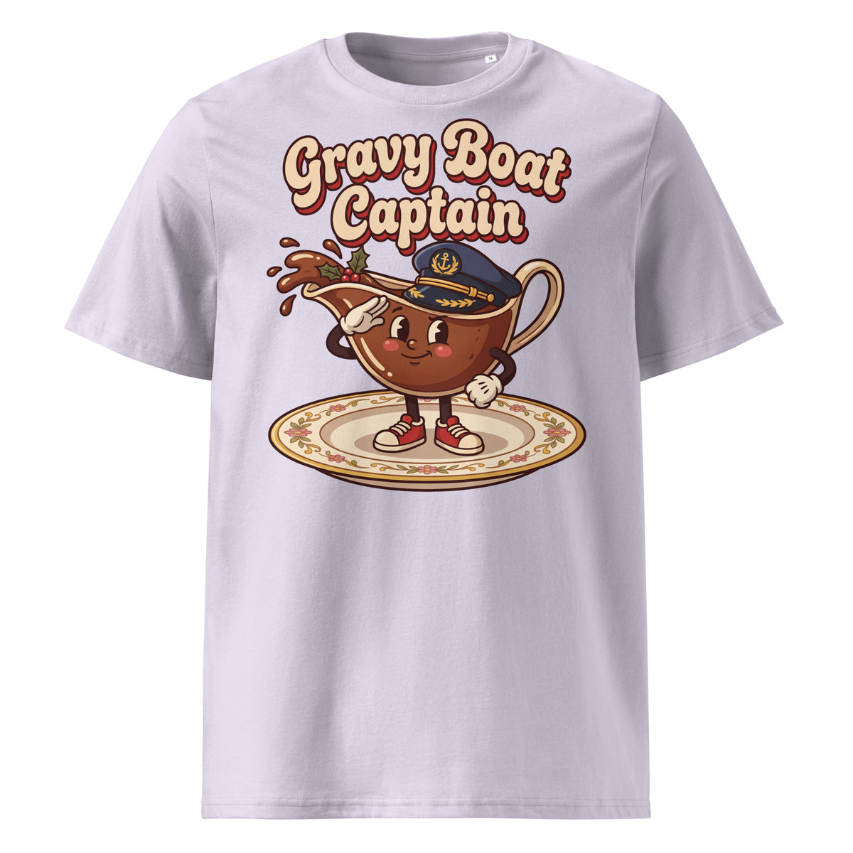 Gravy Boat Captain Christmas T-Shirt (Pastels) - Ricki Robin