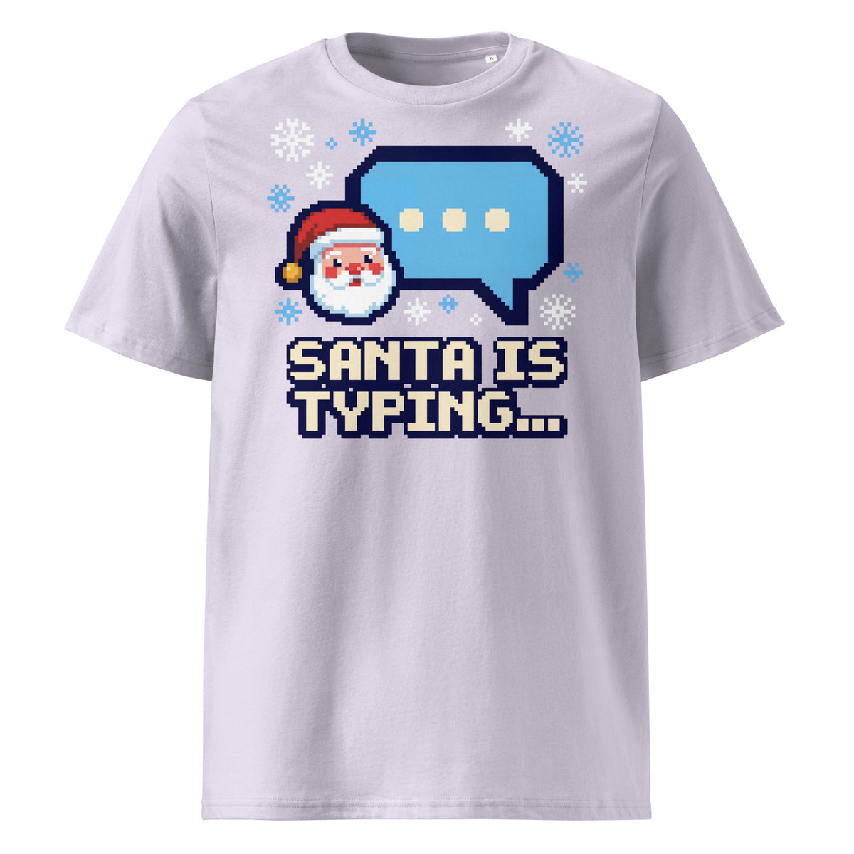Santa Is Typing... Christmas T-Shirt (Pastels) - Ricki Robin