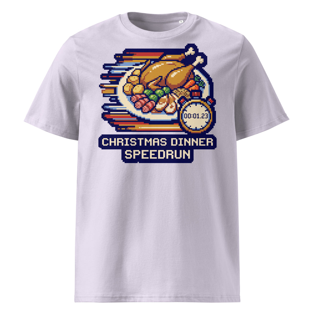 Christmas Dinner Speedrun T-Shirt (Pastels) - Ricki Robin