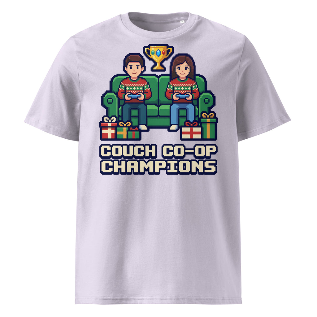 Couch Co-op Champions Christmas T-Shirt (Pastels) - Ricki Robin