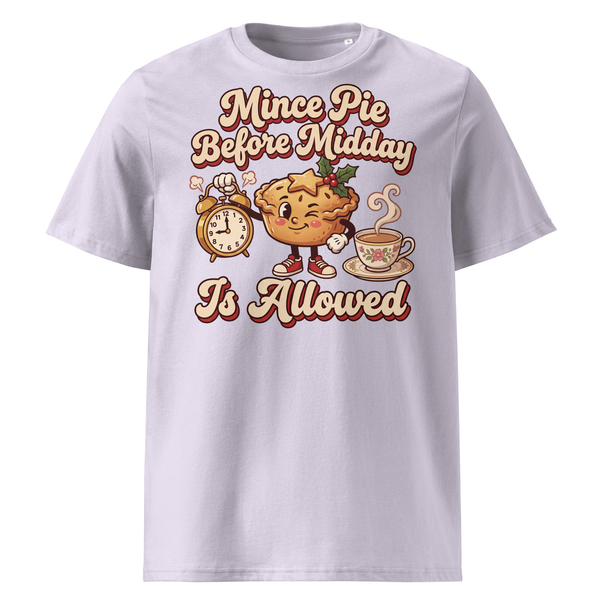Mince Pie Before Midday Is Allowed Christmas T-Shirt (Pastels) - Ricki Robin