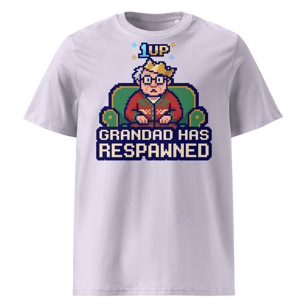 Grandad Has Respawned Christmas T-Shirt (Pastels) - Ricki Robin