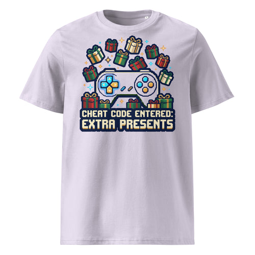 Cheat Code: Extra Presents Christmas T-Shirt (Pastels) - Ricki Robin