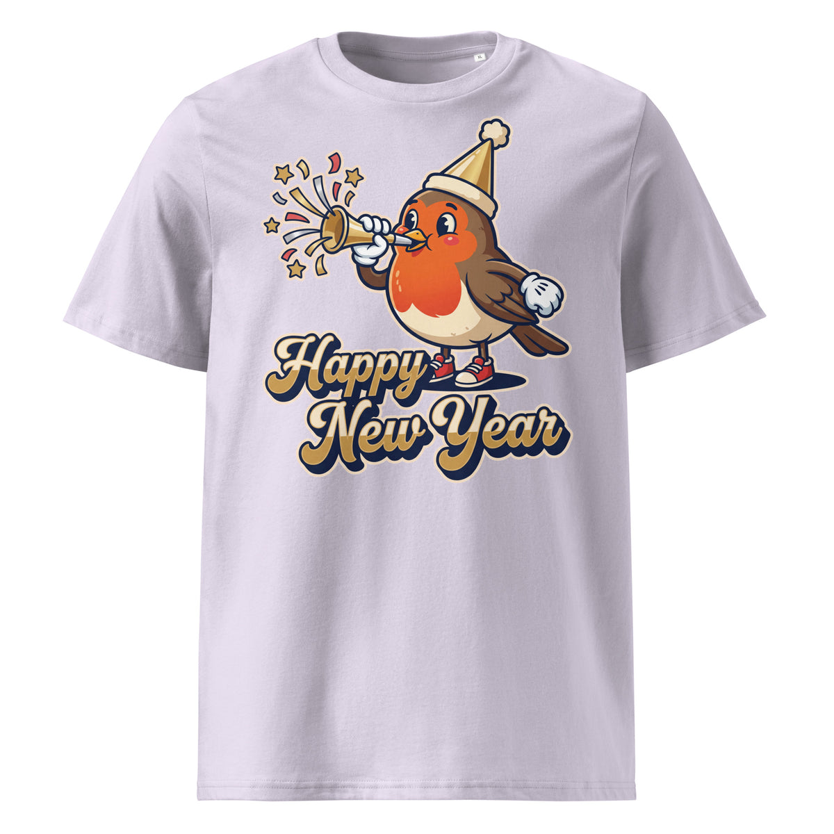 Happy New Year Robin T-Shirt (Pastels) - Ricki Robin