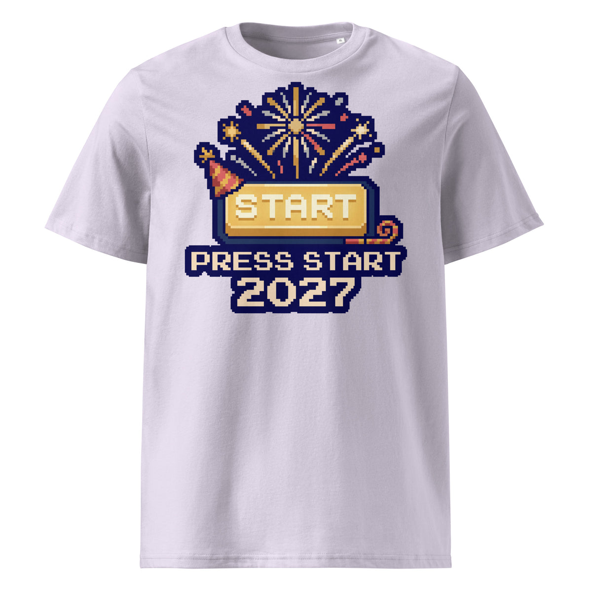 Press Start 2027 New Year T-Shirt (Pastels) - Ricki Robin