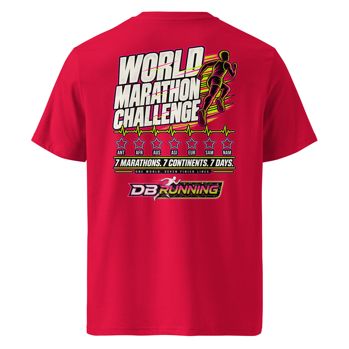 World Marathon Challenge Male - T-Shirt - DB Running
