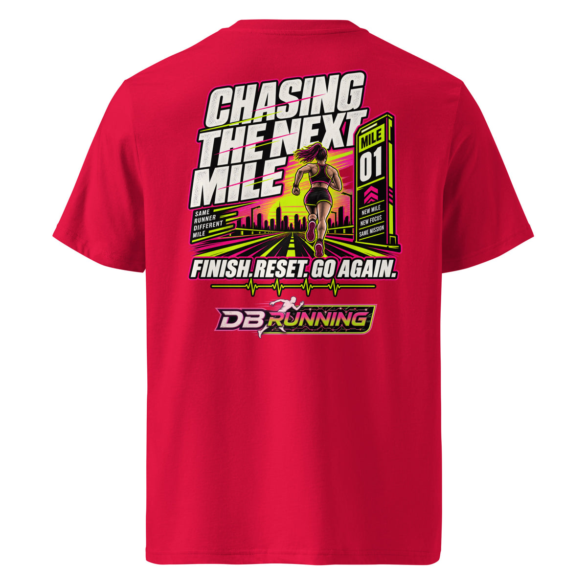 Chasing the Next Mile Female - T-Shirt - DB Running