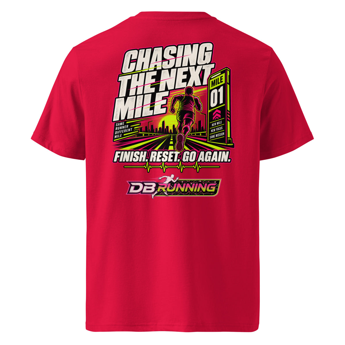 Chasing the Next Mile Male - T-Shirt - DB Running