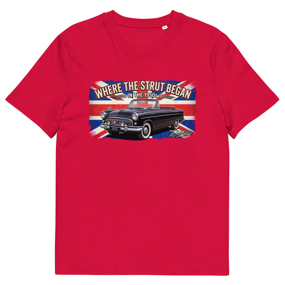 Consul Convertible Strut Pioneer T-Shirt - Dean's Classic Cars