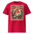 Robin Season Stamp Christmas T-Shirt - Ricki Robin