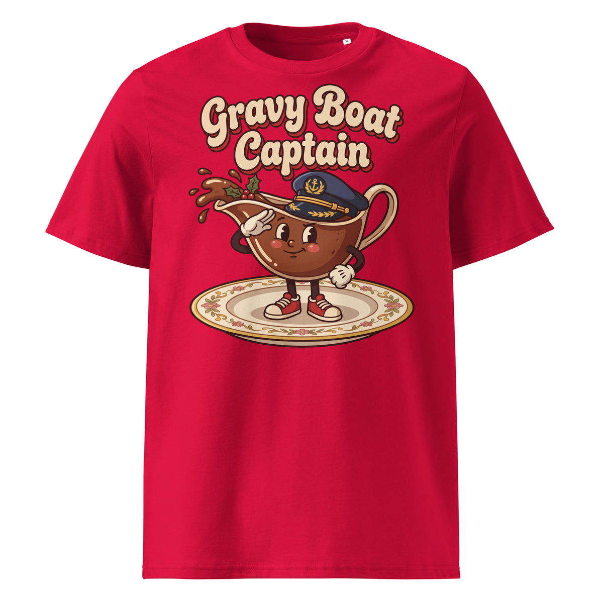 Gravy Boat Captain Christmas T-Shirt - Ricki Robin