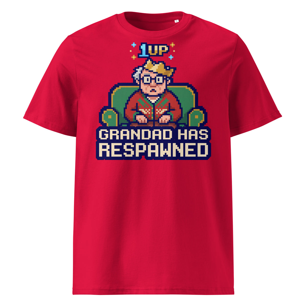 Grandad Has Respawned Christmas T-Shirt - Ricki Robin