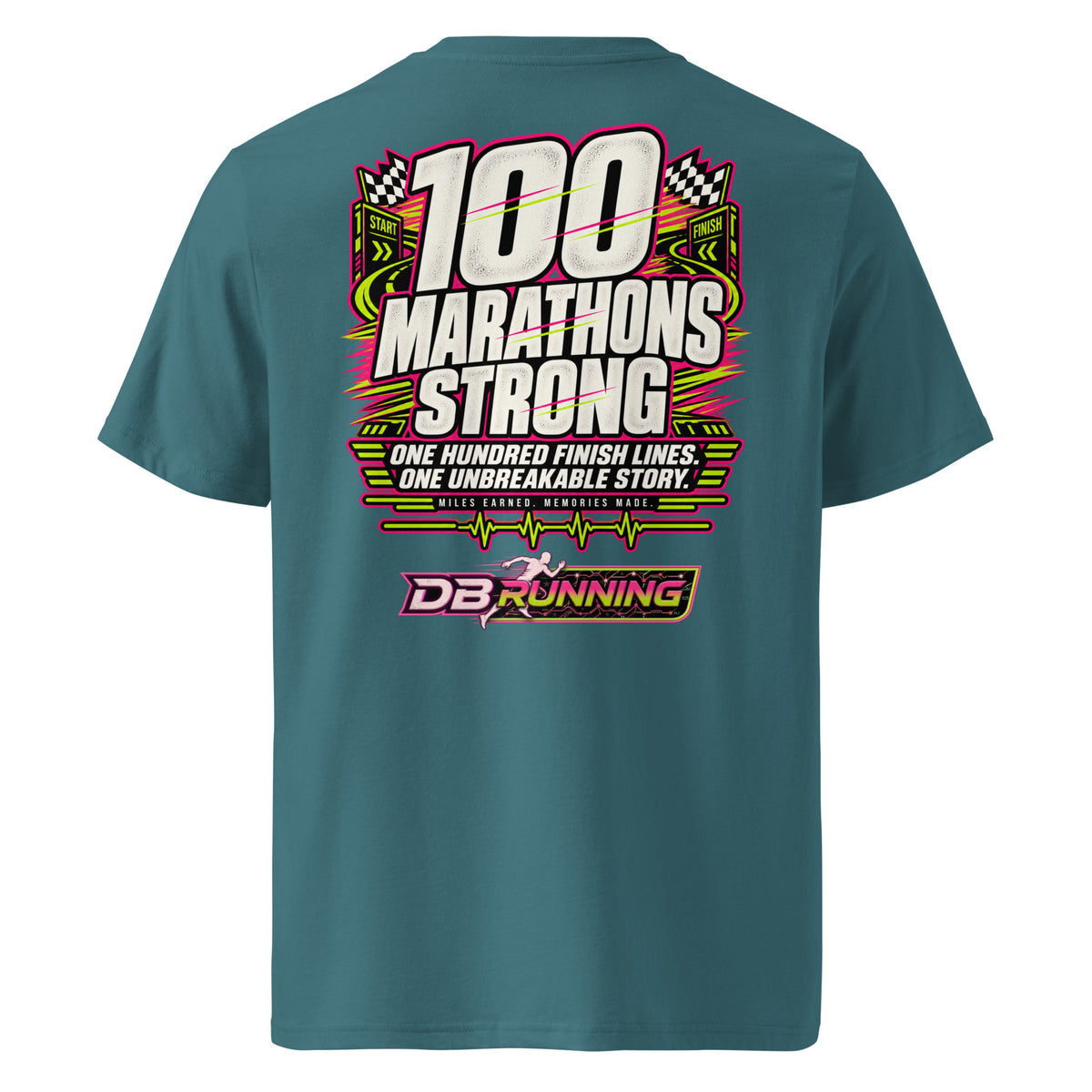 100 Marathons Strong - T-Shirt - DB Running