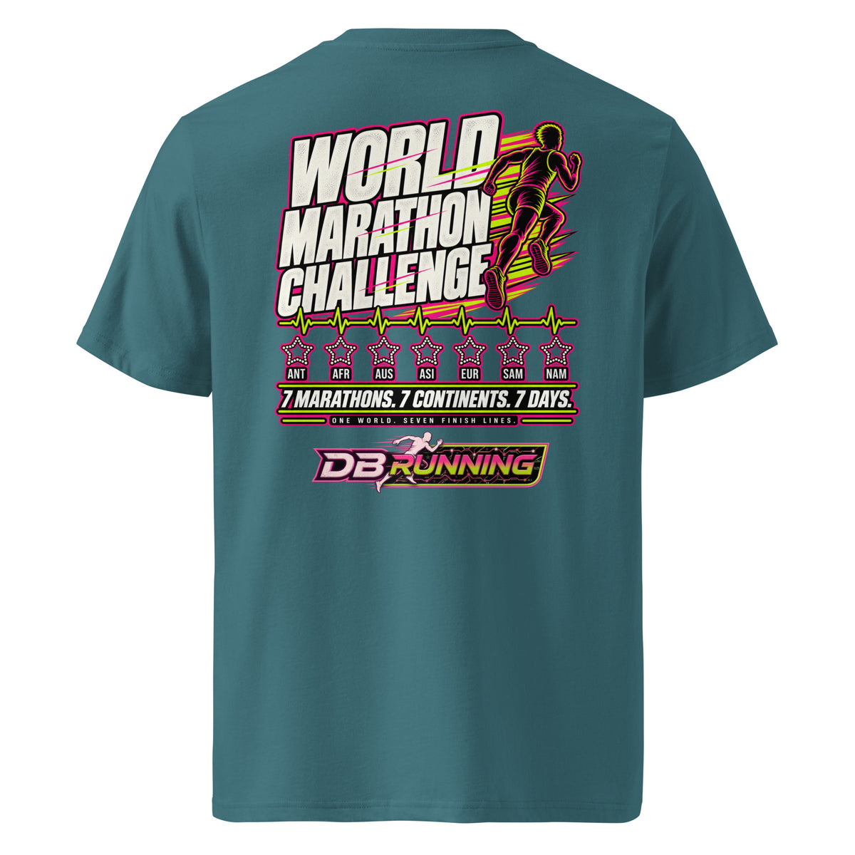 World Marathon Challenge Male - T-Shirt - DB Running
