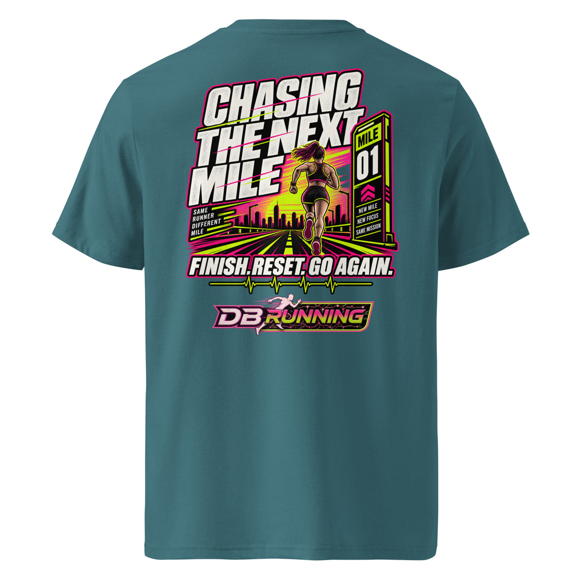 Chasing the Next Mile Female - T-Shirt - DB Running