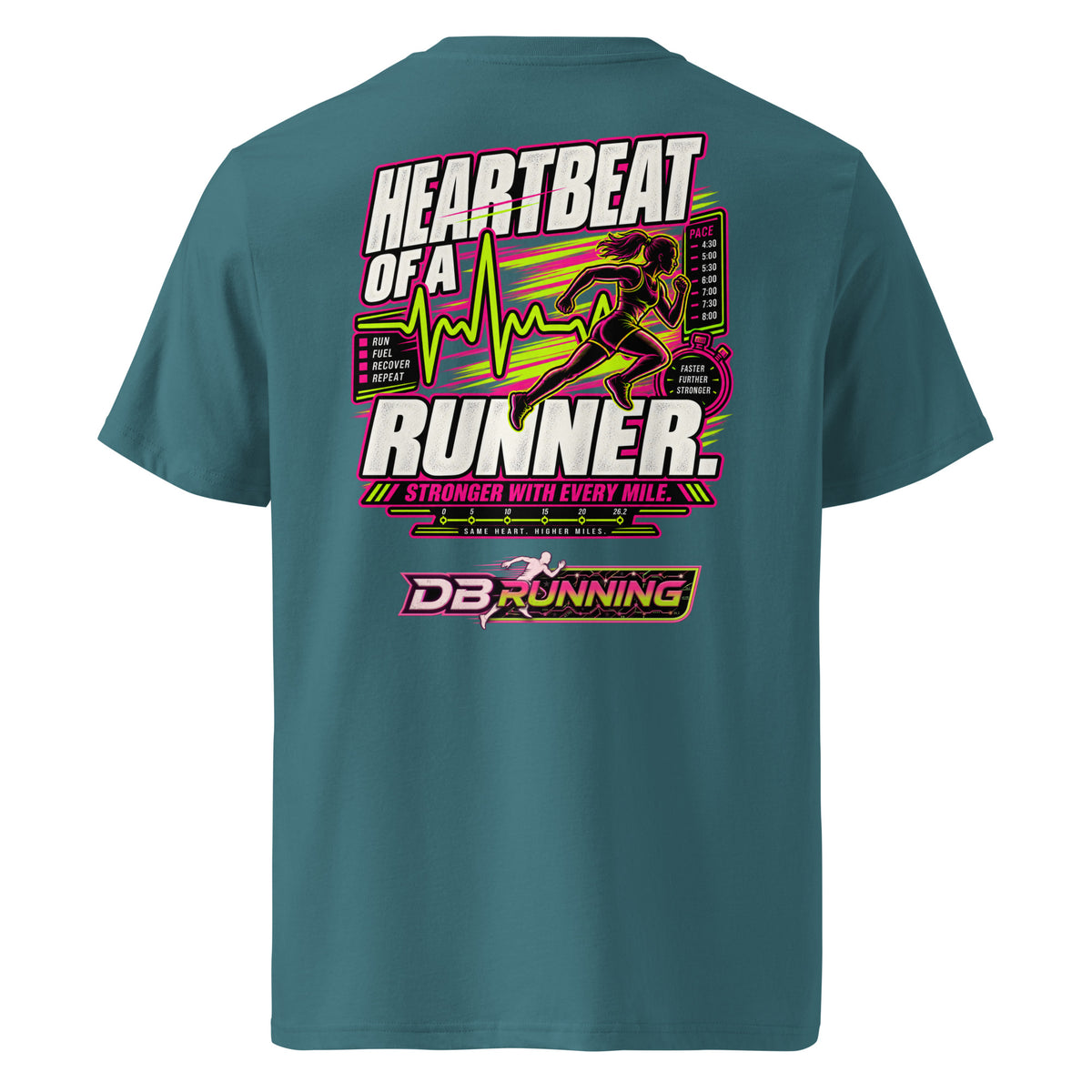 Heartbeat of a Runner Female - T-Shirt - DB Running