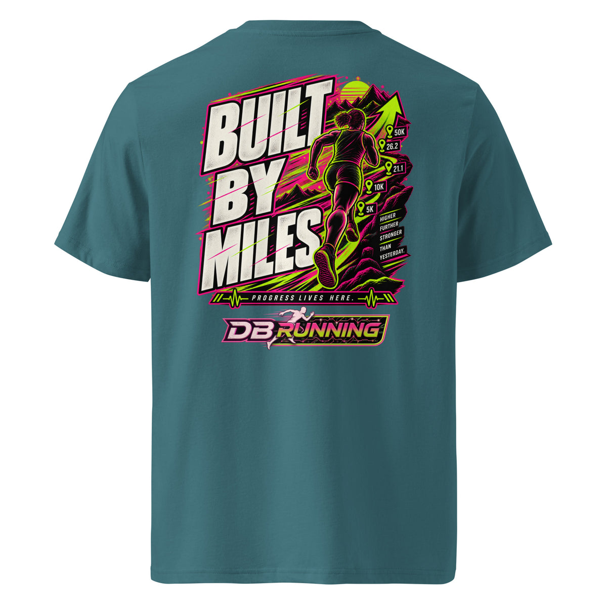 Built by Miles Female - T-Shirt - DB Running