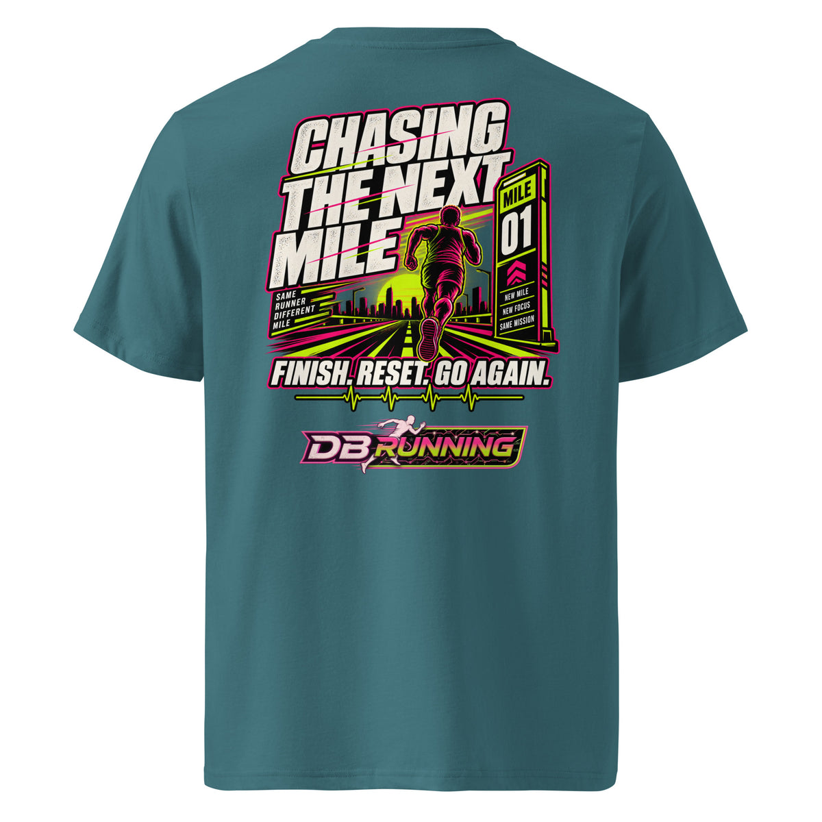 Chasing the Next Mile Male - T-Shirt - DB Running