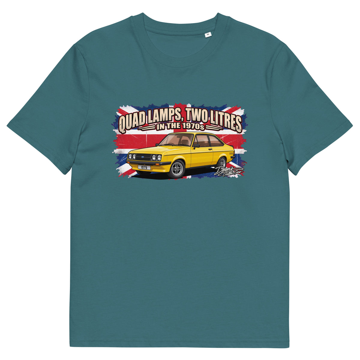 Escort RS2000 Signal Yellow T-Shirt - Dean's Classic Cars