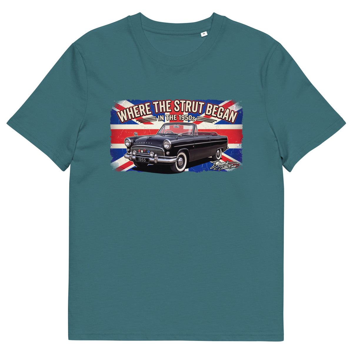 Consul Convertible Strut Pioneer T-Shirt - Dean's Classic Cars
