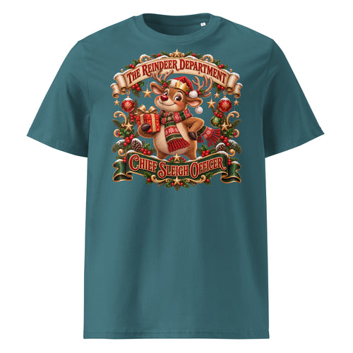 Chief Sleigh Officer Christmas T-Shirt (Pastels) - Ricki Robin