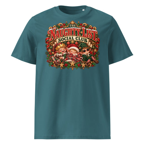 The Naughty List Social Club Christmas T-Shirt (Pastels) - Ricki Robin