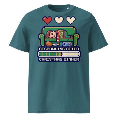 Respawning After Christmas Dinner T-Shirt (Pastels) - Ricki Robin