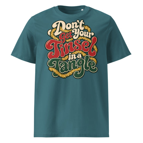 Don't Get Your Tinsel In A Tangle Christmas T-Shirt (Pastels) - Ricki Robin